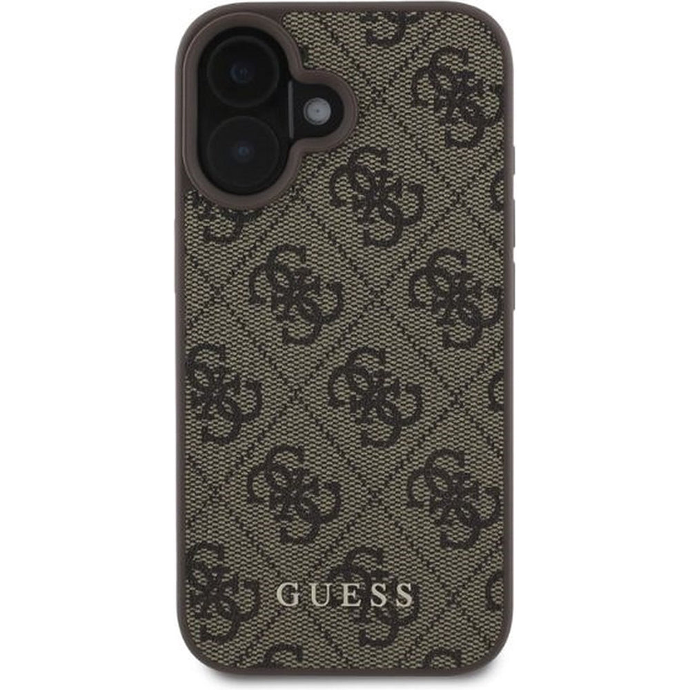 Husa pentru Apple iPhone 16 Plus, Guess, 4G Classic, Maro