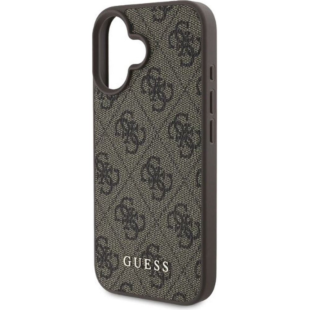 Husa pentru Apple iPhone 16 Plus, Guess, 4G Classic, Maro