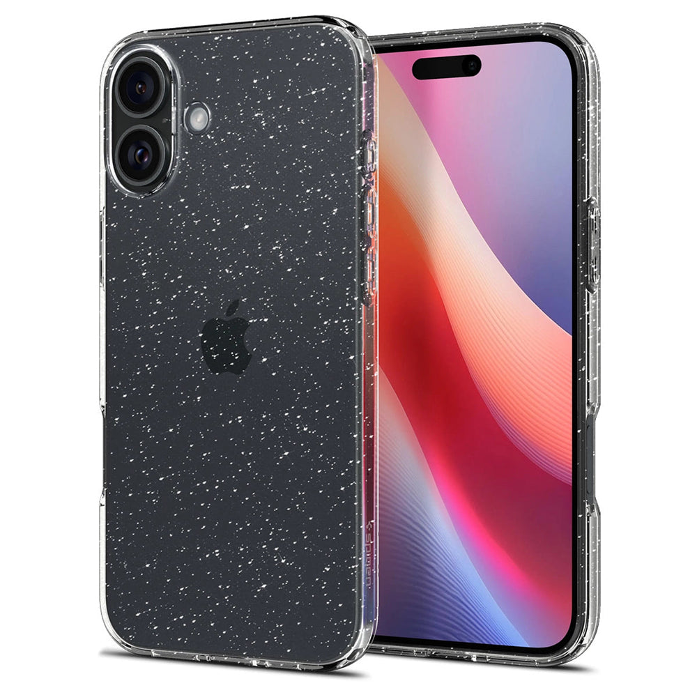 Husa pentru Apple iPhone 16 Plus, Spigen, Liquid Crystal Glitter, Transparenta