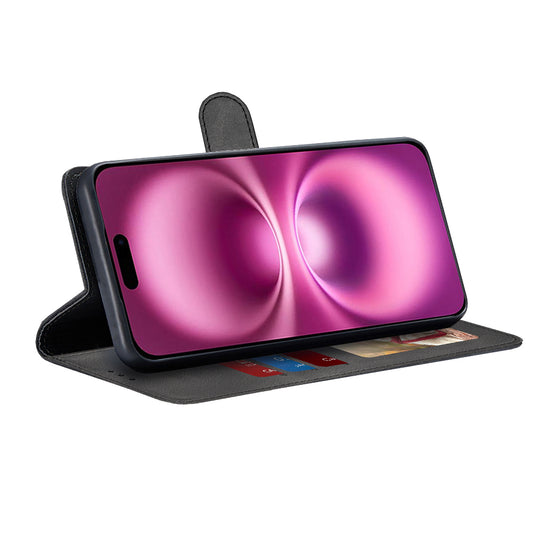 Husa pentru Apple iPhone 16 Plus, Techsuit, Diary Book, Neagra