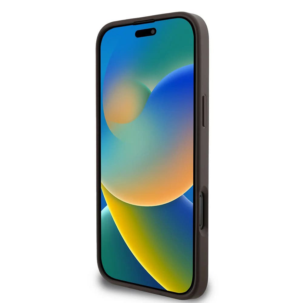Husa pentru Apple iPhone 16 Pro, Guess, 4G Big Logo, Maro