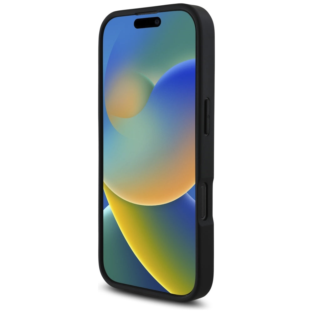 Husa pentru Apple iPhone 16 Pro, Karl Lagerfeld, Grained Cardslots, Neagra