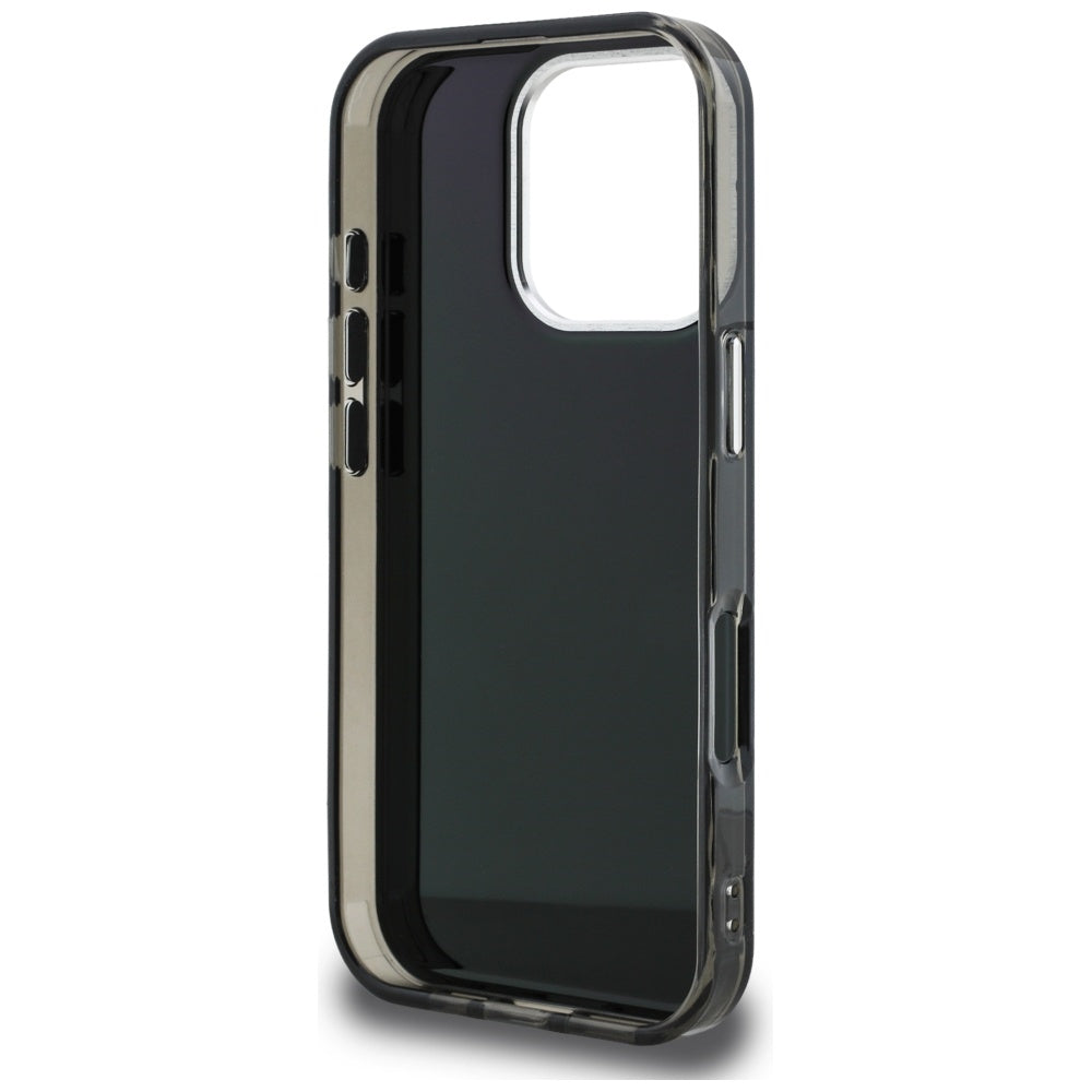 Husa pentru Apple iPhone 16 Pro, Karl Lagerfeld, IML Aquarelle Logo Choupette, Neagra