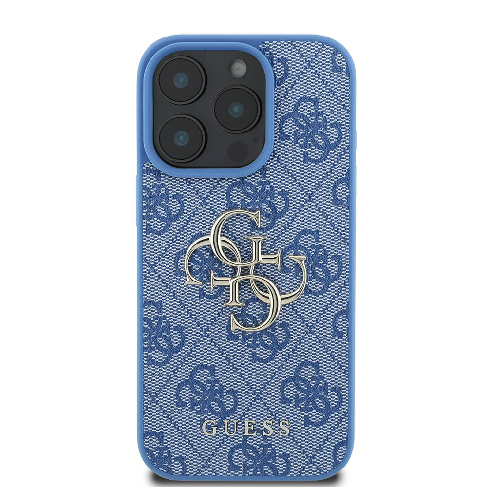 Husa pentru Apple iPhone 16 Pro Max, Guess, 4G Big Logo, Albastra