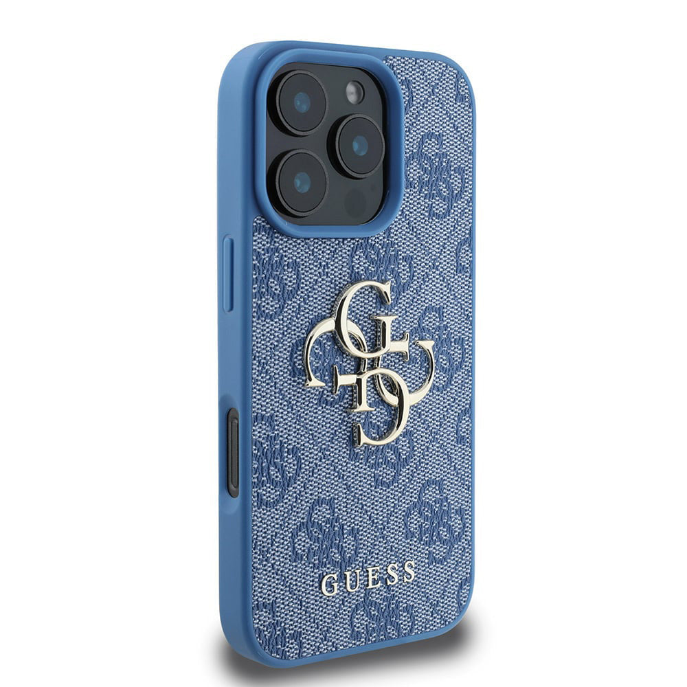Husa pentru Apple iPhone 16 Pro Max, Guess, 4G Big Logo, Albastra