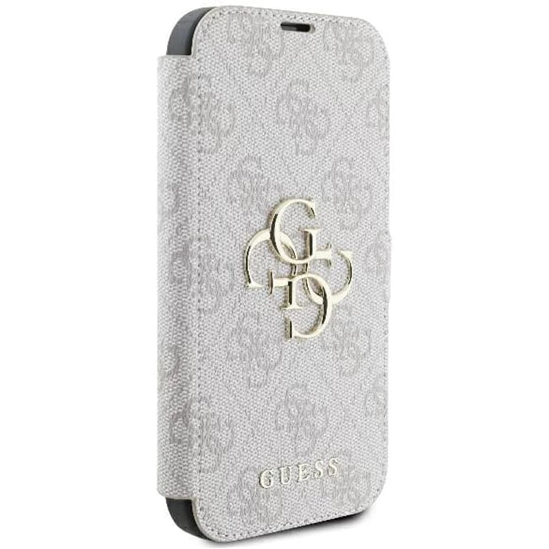 Husa pentru Apple iPhone 16 Pro Max, Guess, 4G Book, Roz