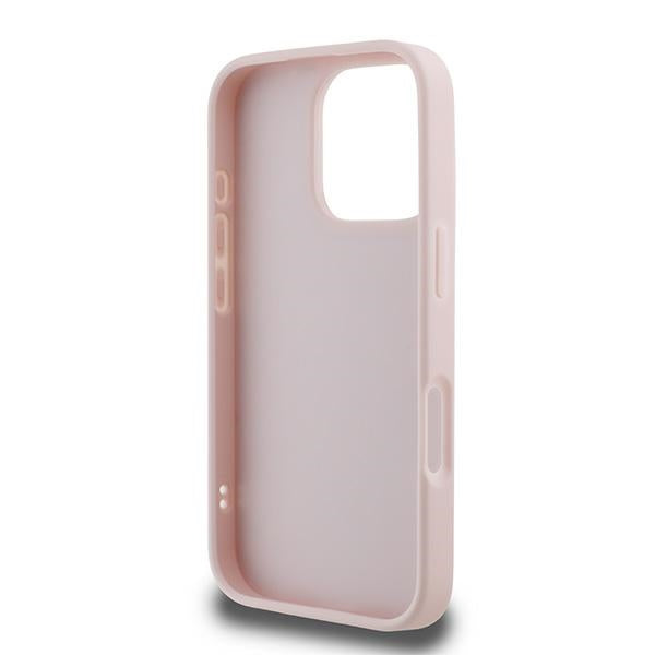 Husa pentru Apple iPhone 16 Pro Max, Karl Lagerfeld, Diagonal Quilted Script, Roz