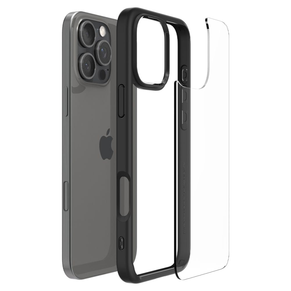 Husa pentru Apple iPhone 16 Pro Max, Spigen, Ultra Hybrid, Neagra Mata ACS07996