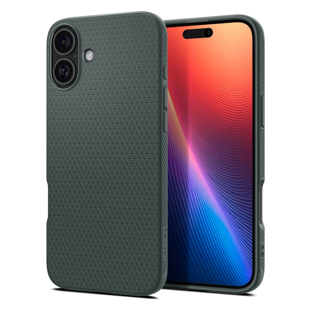 Husa pentru Apple iPhone 16, Spigen, Liquid Air, Verde ACS08196