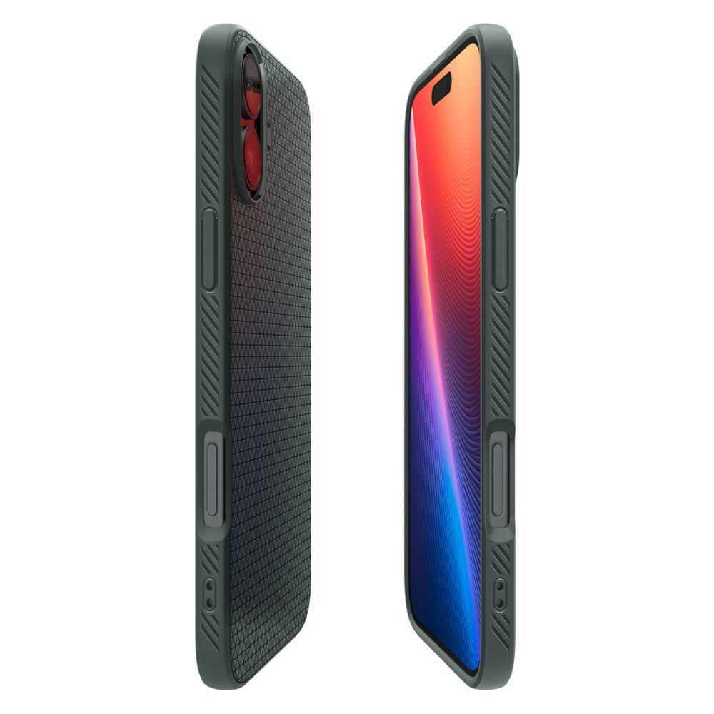 Husa pentru Apple iPhone 16, Spigen, Liquid Air, Verde ACS08196