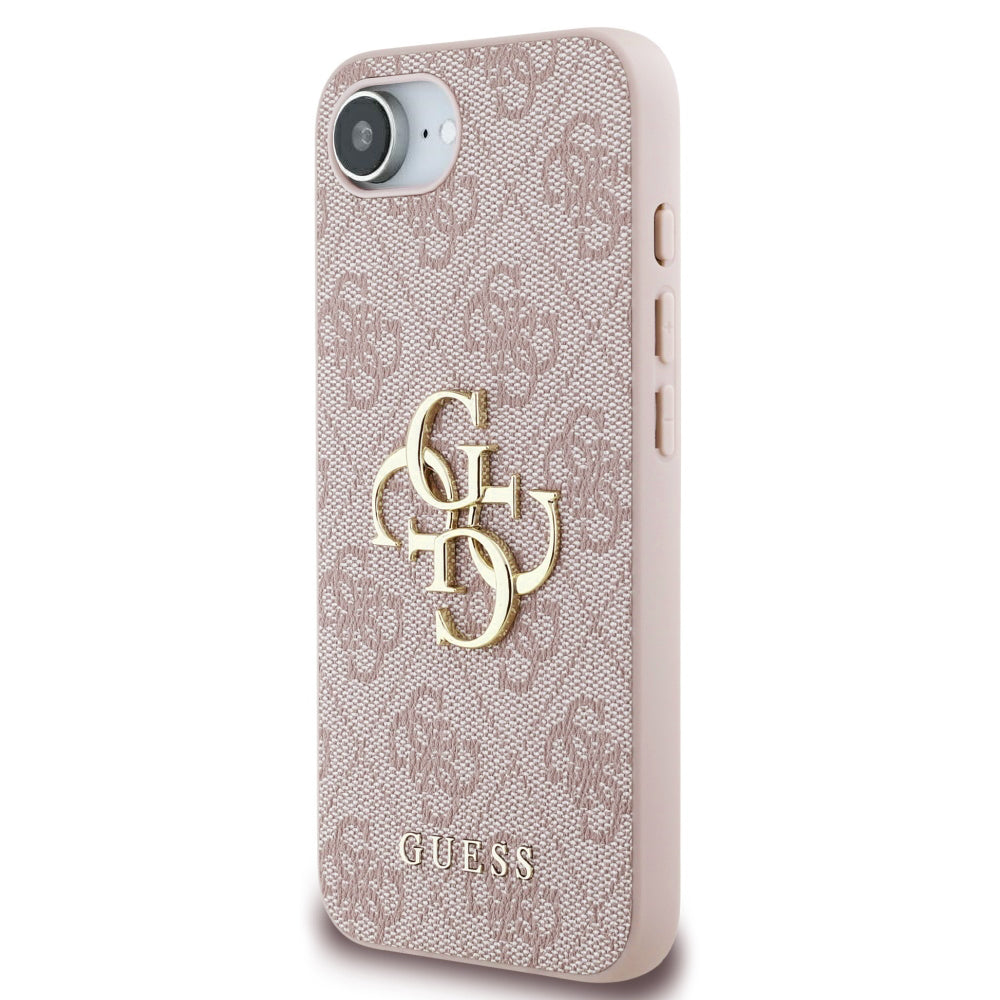 Husa pentru Apple iPhone 17e / 16e, Guess, 4G Big Logo, Roz
