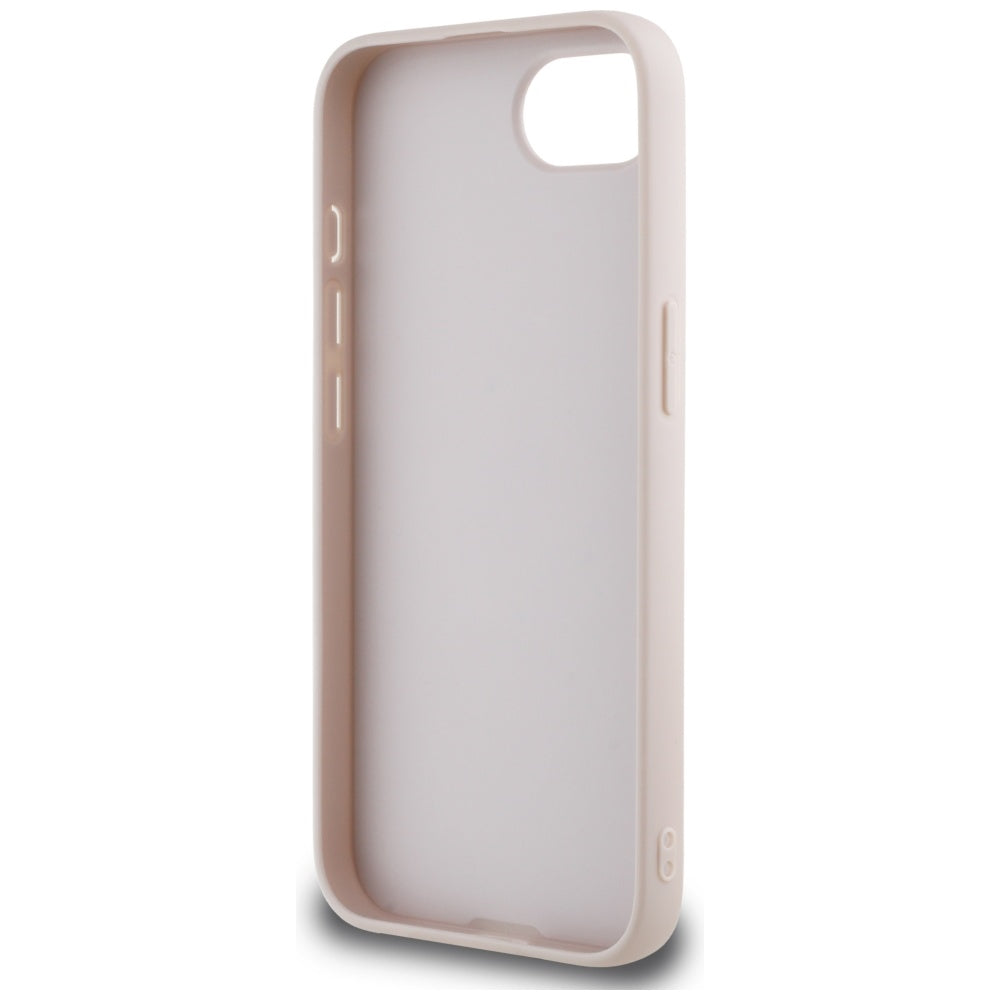 Husa pentru Apple iPhone 17e / 16e, Guess, Fixed Glitter Big 4G, Roz
