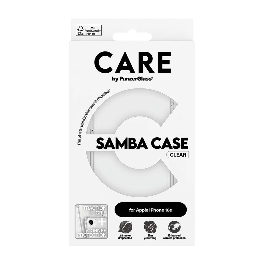Husa pentru Apple iPhone 17e / 16e, PanzerGlass, Care Fashionable, Transparenta