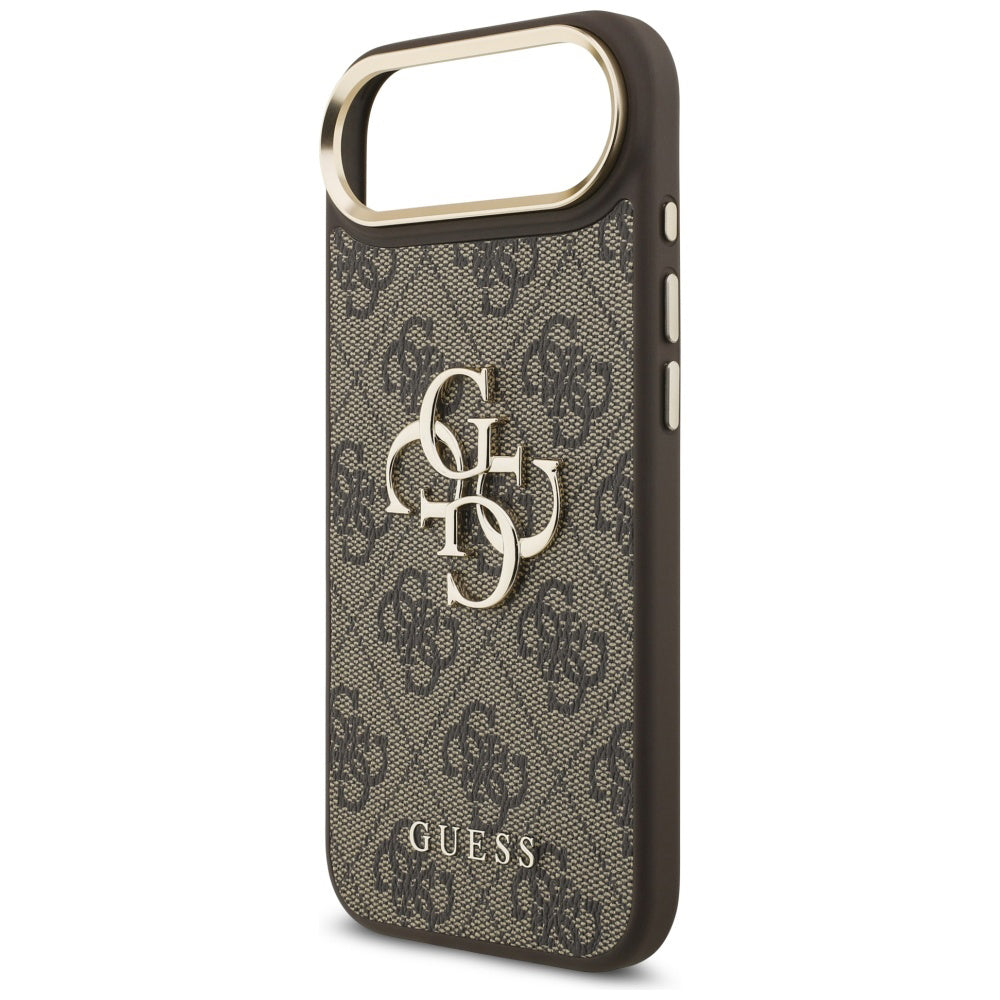 Husa pentru Apple iPhone 17 Air, Guess, Big 4G Logo Classic, Maro Aurie