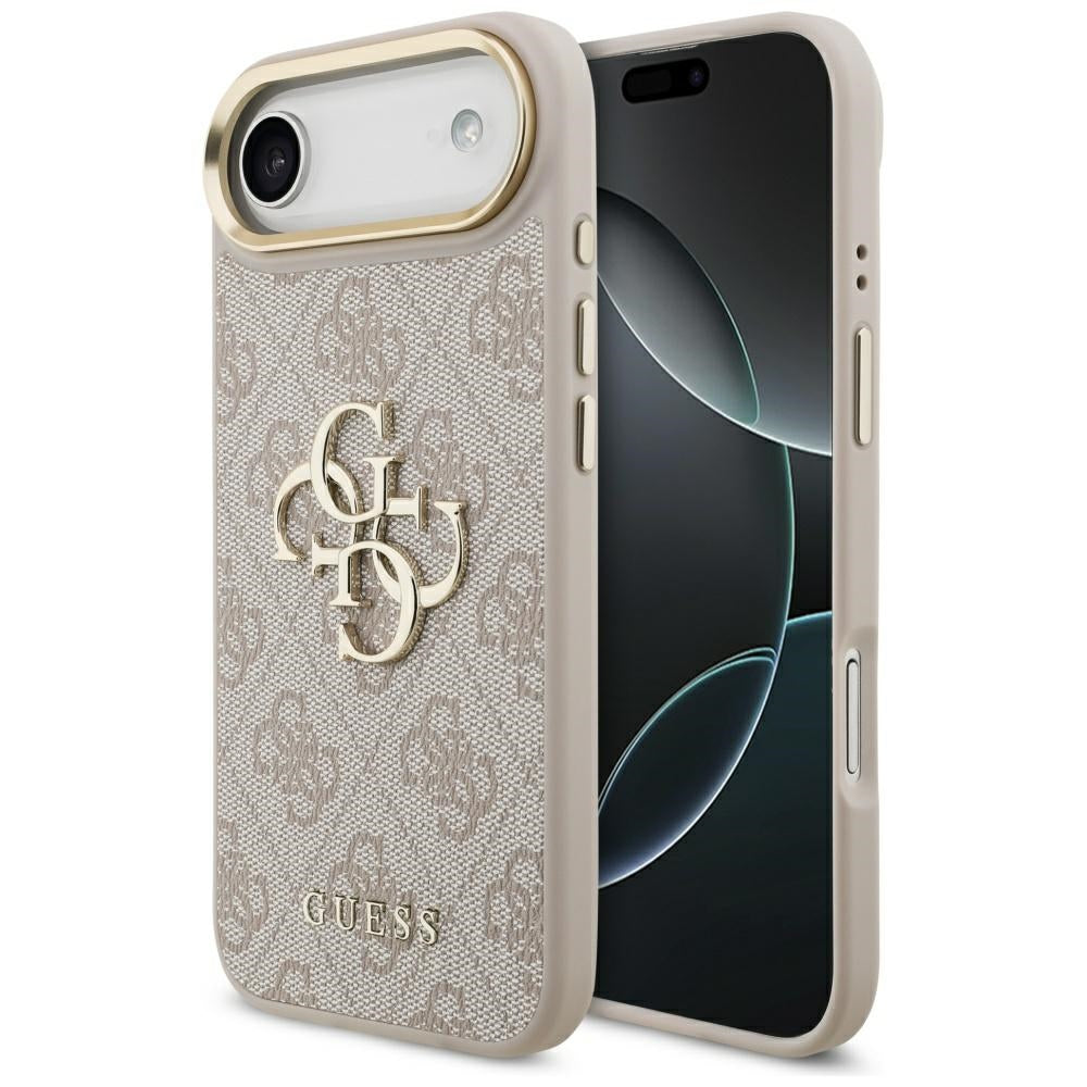 Husa pentru Apple iPhone 17 Air, Guess, Big 4G Logo Classic, Roz Aurie