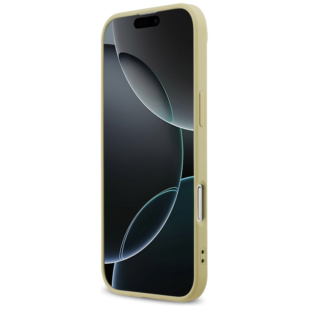 Husa pentru Apple iPhone 17 Air, Guess, Fixed Glitter Big 4G, Aurie