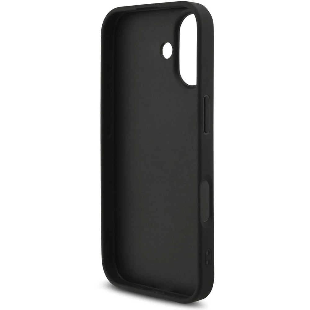 Husa pentru Apple iPhone 17, Guess, 4G Classic Logo with Strap, Neagra