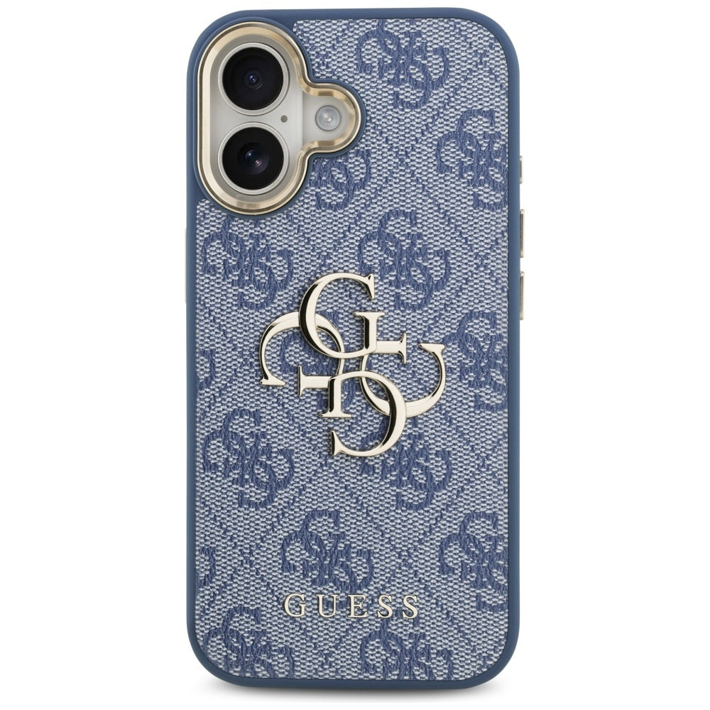 Husa pentru Apple iPhone 17, Guess, Big 4G Logo Classic, Albastra Aurie