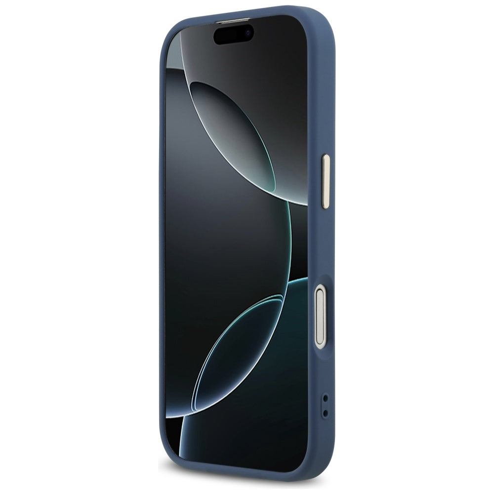 Husa pentru Apple iPhone 17, Guess, Big 4G Logo Classic, Albastra Aurie