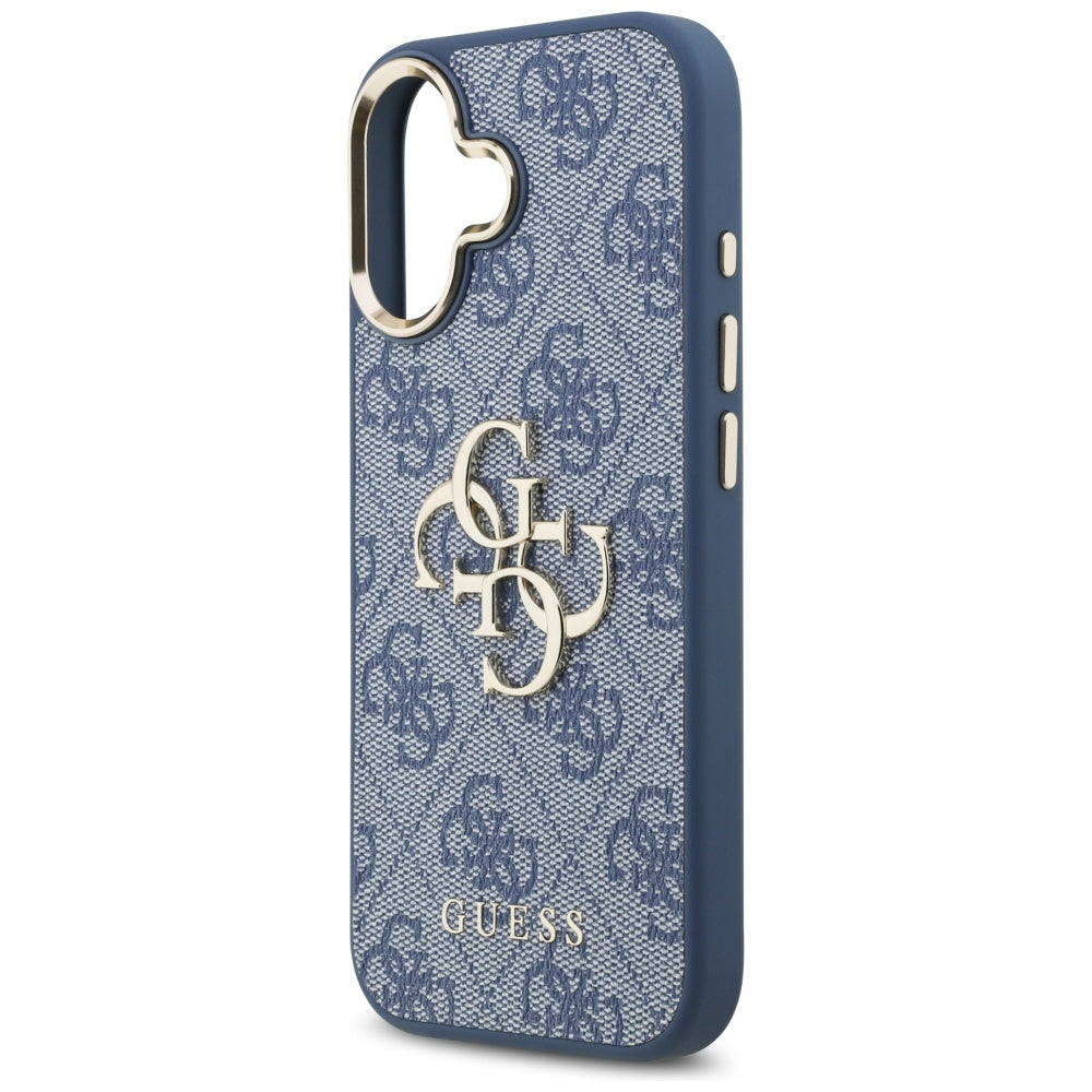 Husa pentru Apple iPhone 17, Guess, Big 4G Logo Classic, Albastra Aurie