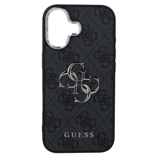 Husa pentru Apple iPhone 17, Guess, Big 4G Logo Classic, Neagra Argintie