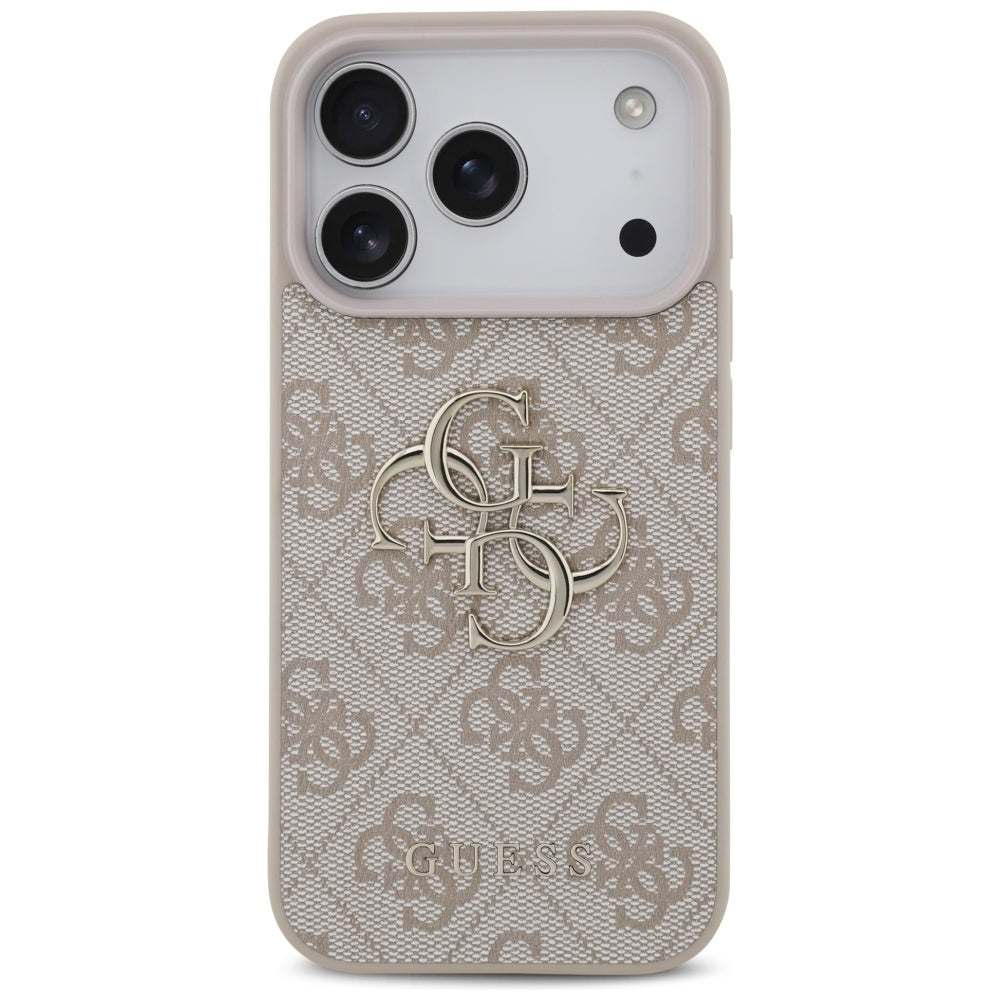 Husa pentru Apple iPhone 17 Pro, Guess, 4G Big Logo, Roz