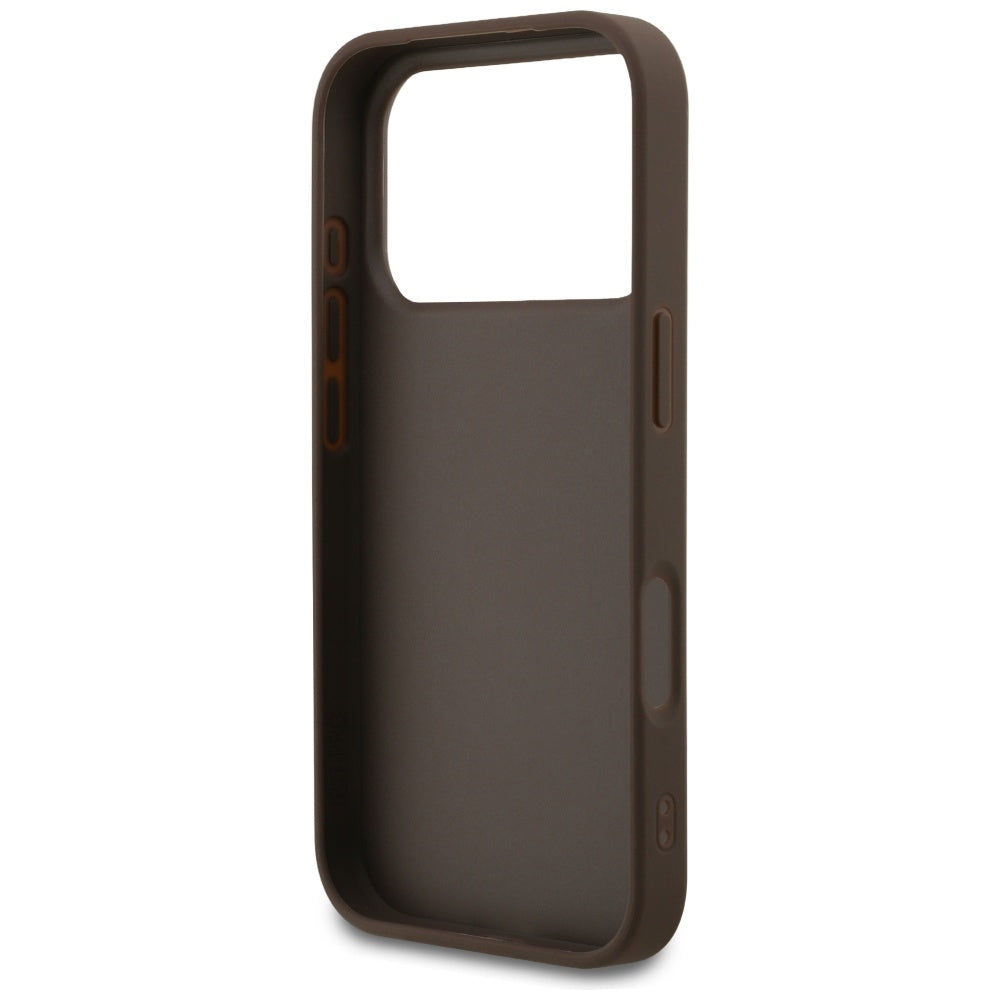Husa pentru Apple iPhone 17 Pro, Guess, 4G Classic, Maro