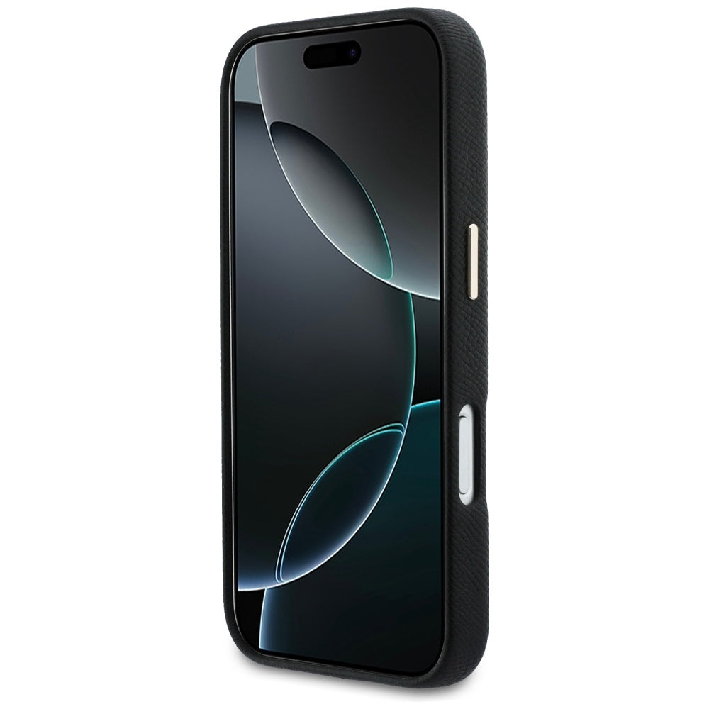 Husa pentru Apple iPhone 17 Pro, Guess, Resin Logo, Neagra