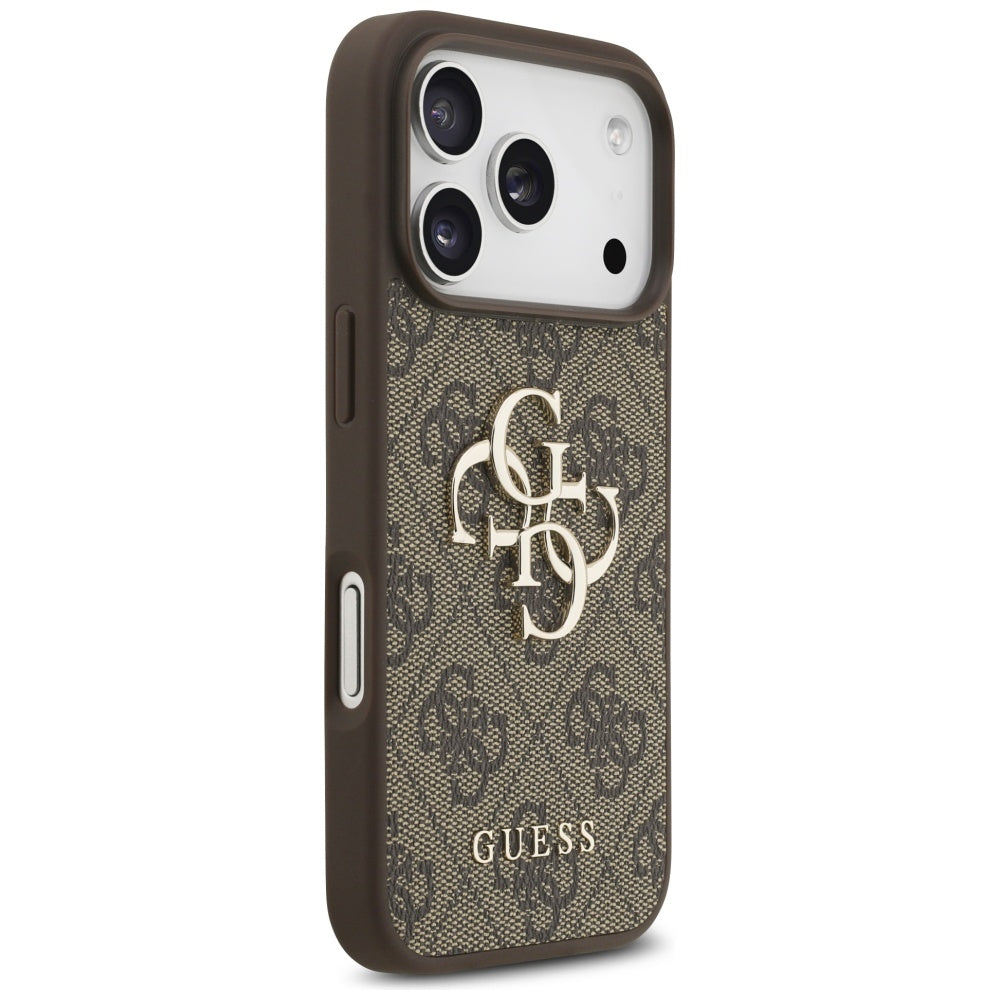 Husa pentru Apple iPhone 17 Pro Max, Guess, 4G Big Logo, Maro