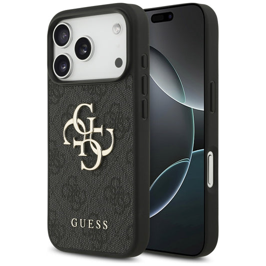 Husa pentru Apple iPhone 17 Pro Max, Guess, 4G Big Logo, Neagra