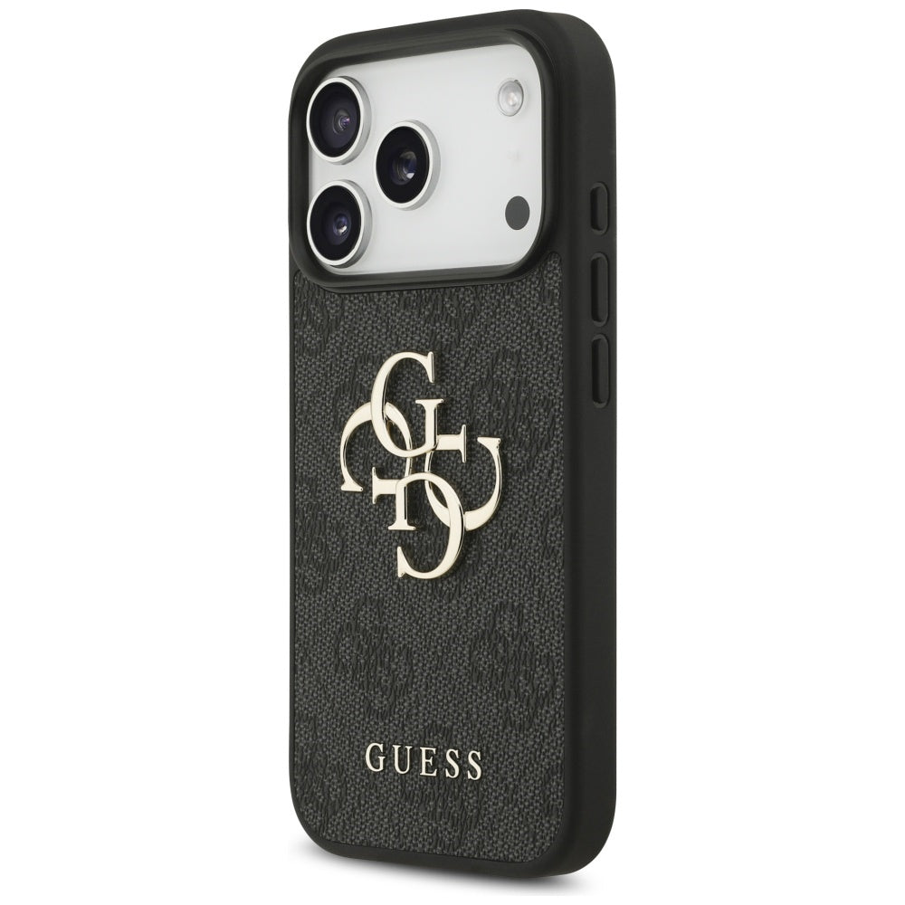 Husa pentru Apple iPhone 17 Pro Max, Guess, 4G Classic Logo with Strap, Neagra