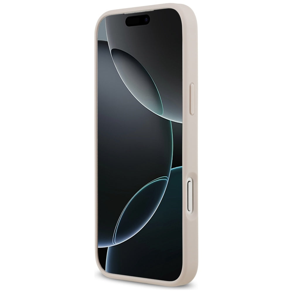 Husa pentru Apple iPhone 17 Pro Max, Guess, 4G Double Card Triangle, Roz