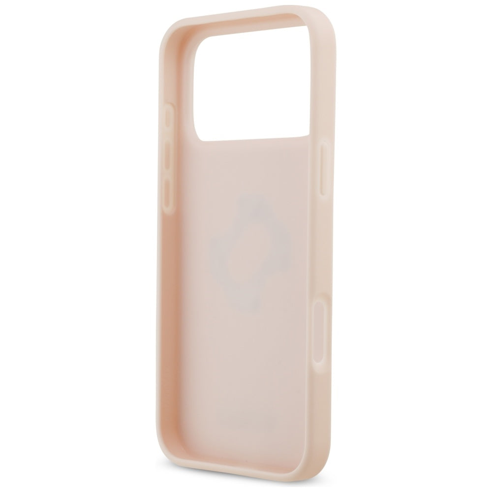 Husa pentru Apple iPhone 17 Pro Max, Guess, 4G Grained Big and Classic Logo, Roz