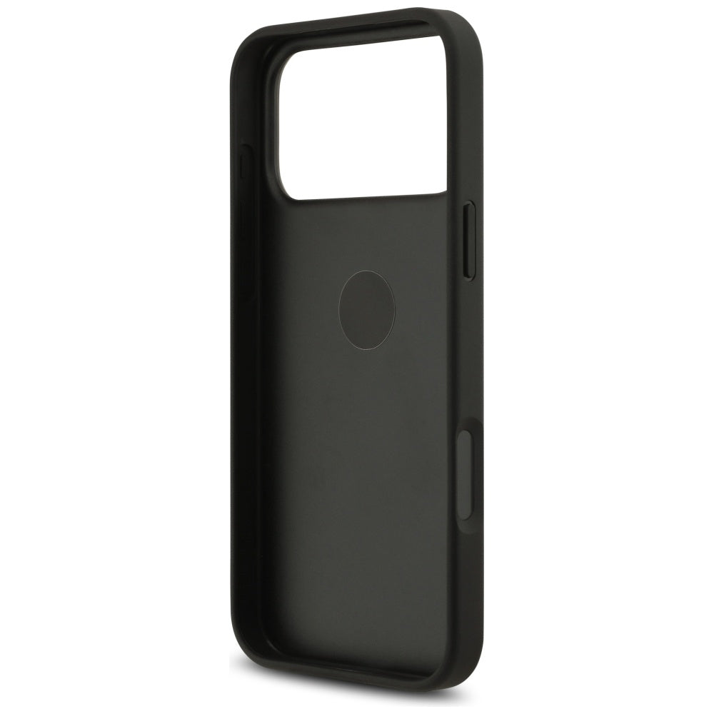 Husa pentru Apple iPhone 17 Pro Max, Guess, 4G Ring Stand, Neagra
