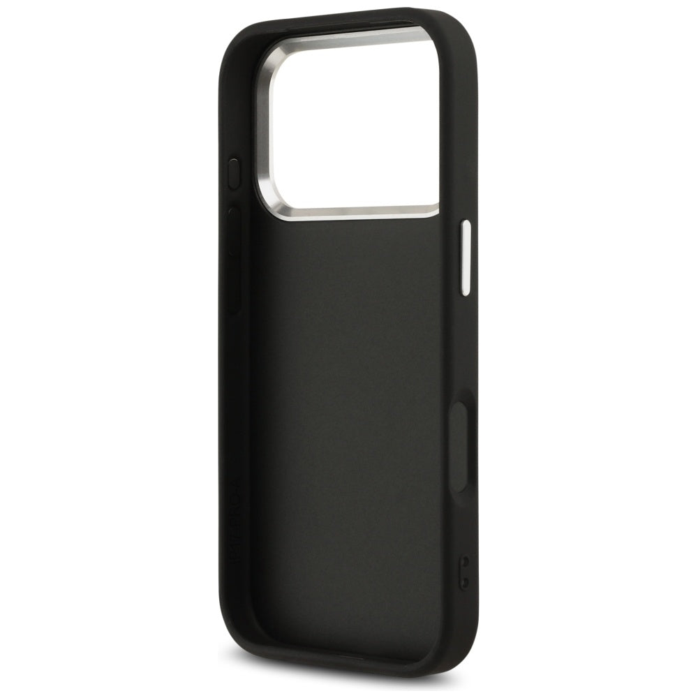 Husa pentru Apple iPhone 17 Pro Max, Guess, Big 4G Logo Classic, Neagra Argintie