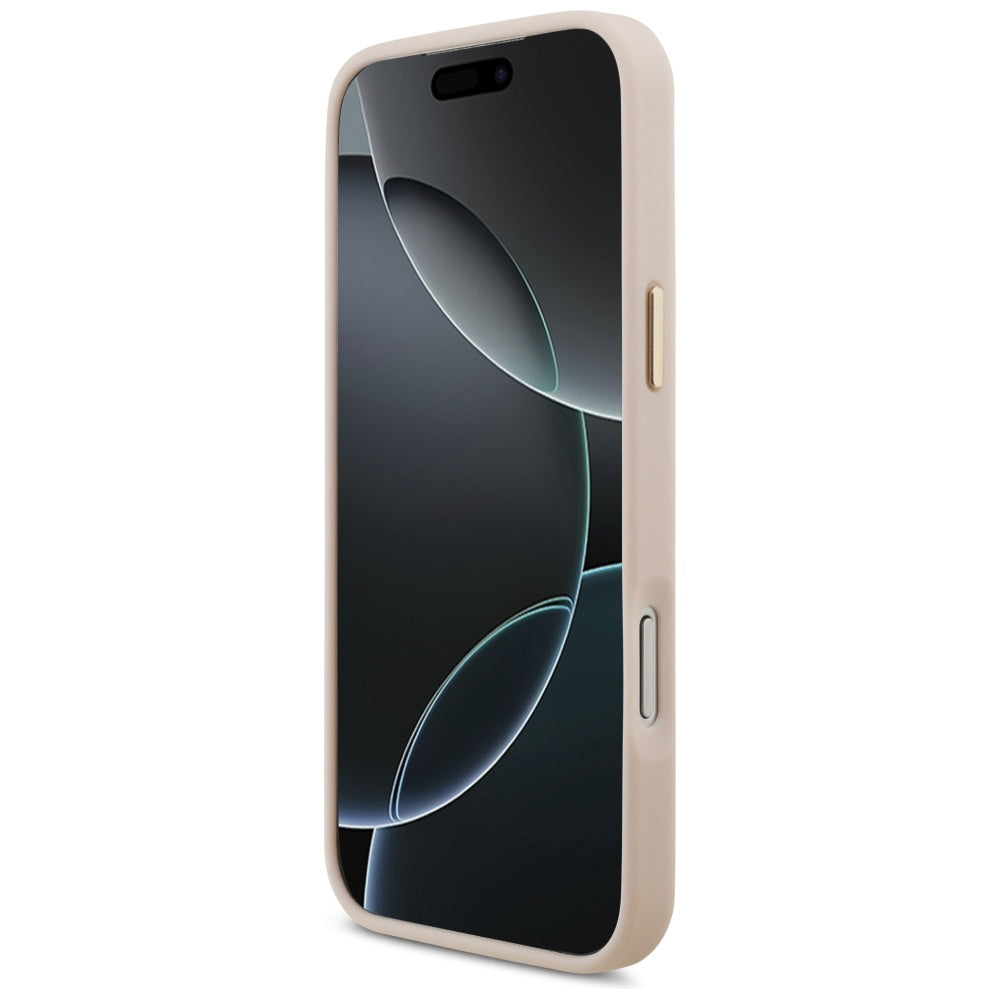 Husa pentru Apple iPhone 17 Pro Max, Karl Lagerfeld, Script Logo, Roz