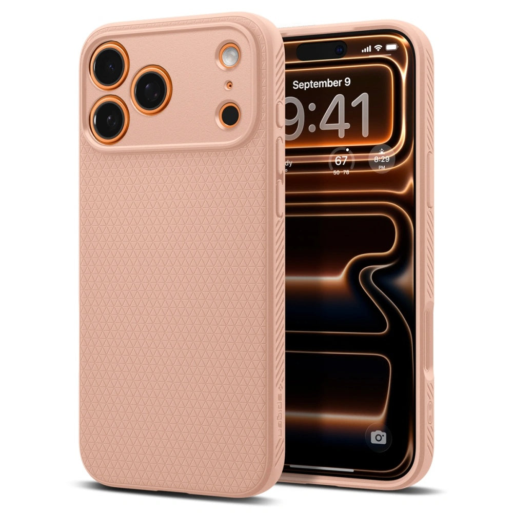 Husa pentru Apple iPhone 17 Pro Max, Spigen, Liquid Air, Roz ACS10269