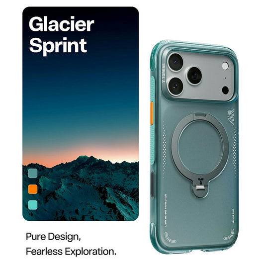 Husa pentru Apple iPhone 17 Pro Max, Torras, Ostand Spin Air, Verde