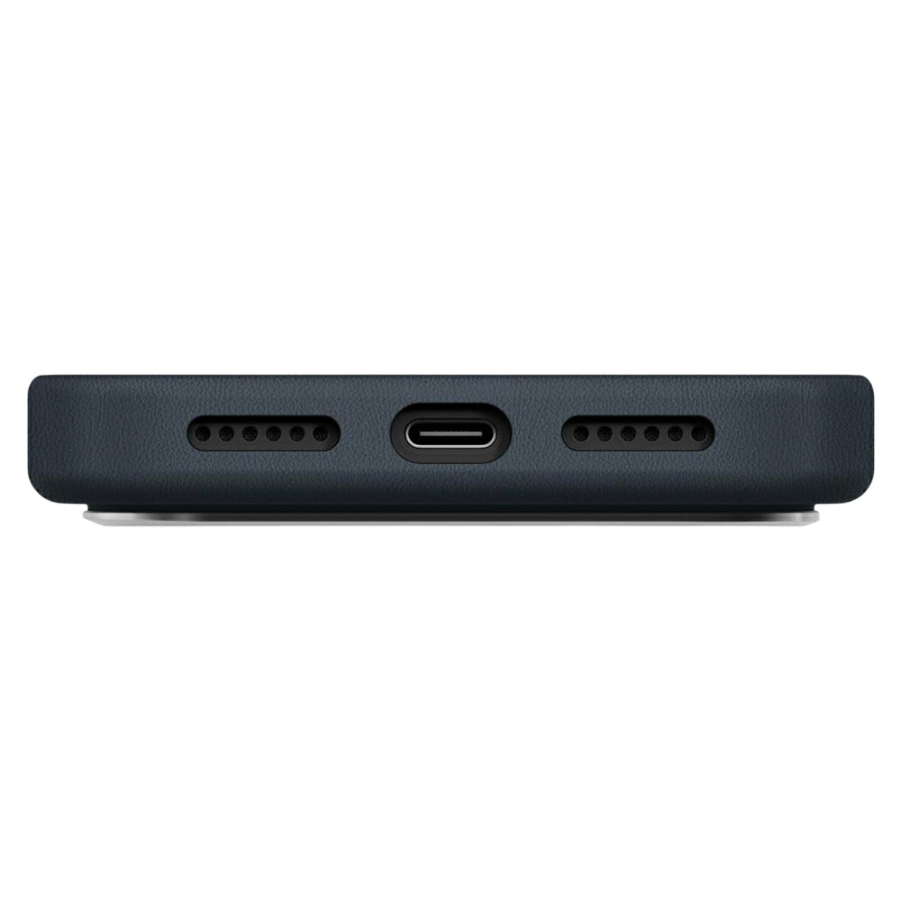 Husa pentru Apple iPhone 17 Pro Max, UNIQ, Lyden Leatherette, Albastra