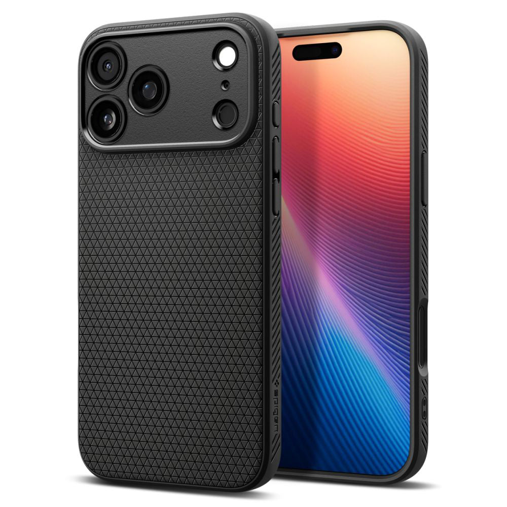 Husa pentru Apple iPhone 17 Pro, Spigen, Liquid Air, Neagra Mata ACS10331