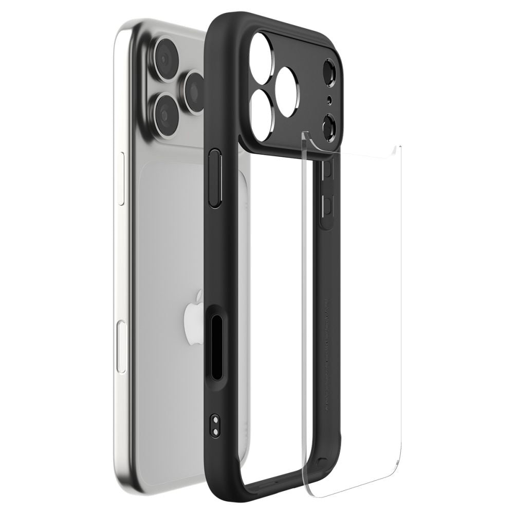 Husa pentru Apple iPhone 17 Pro, Spigen, Ultra Hybrid, Neagra Mata ACS10343
