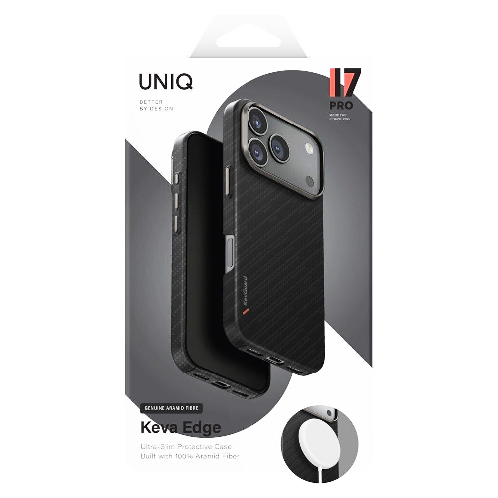 Husa MagSafe pentru Apple iPhone 17 Pro, UNIQ, Keva MagClick, Gri Inchis