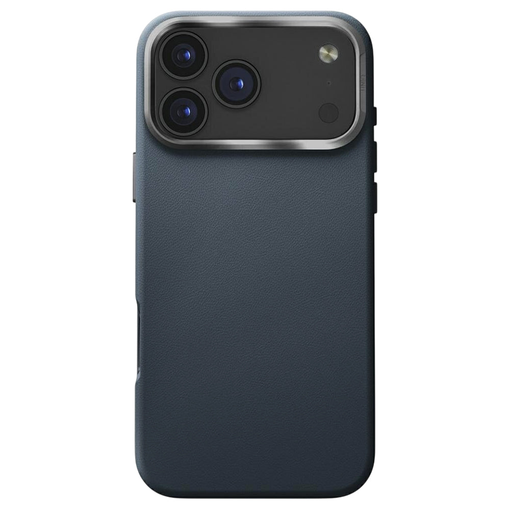 Husa pentru Apple iPhone 17 Pro, UNIQ, Lyden Leatherette, Albastra