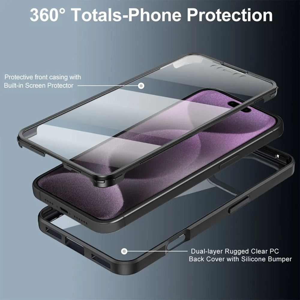 Husa pentru Apple iPhone 17, Techsuit, ColorVerse 360, Albastra
