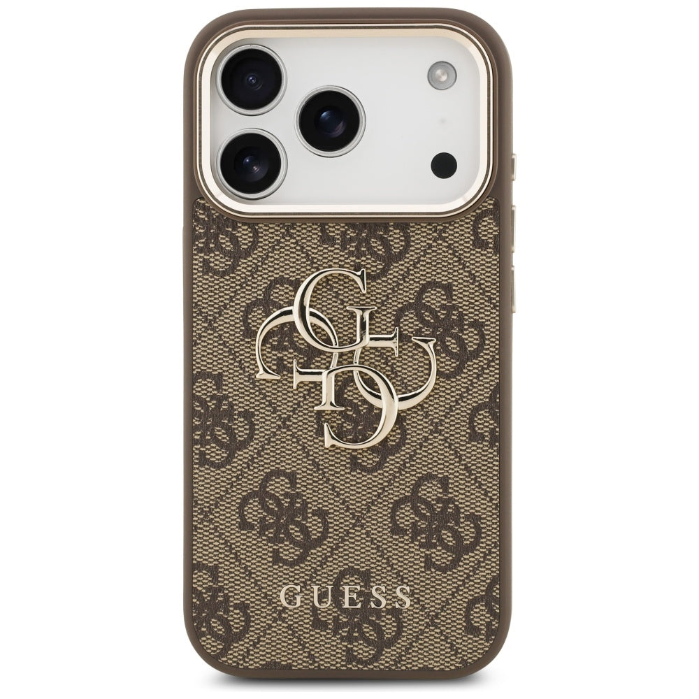 Husa pentru Apple iPhone 18 Pro / 17 Pro, Guess, 4G Big Classic Logo, Maro