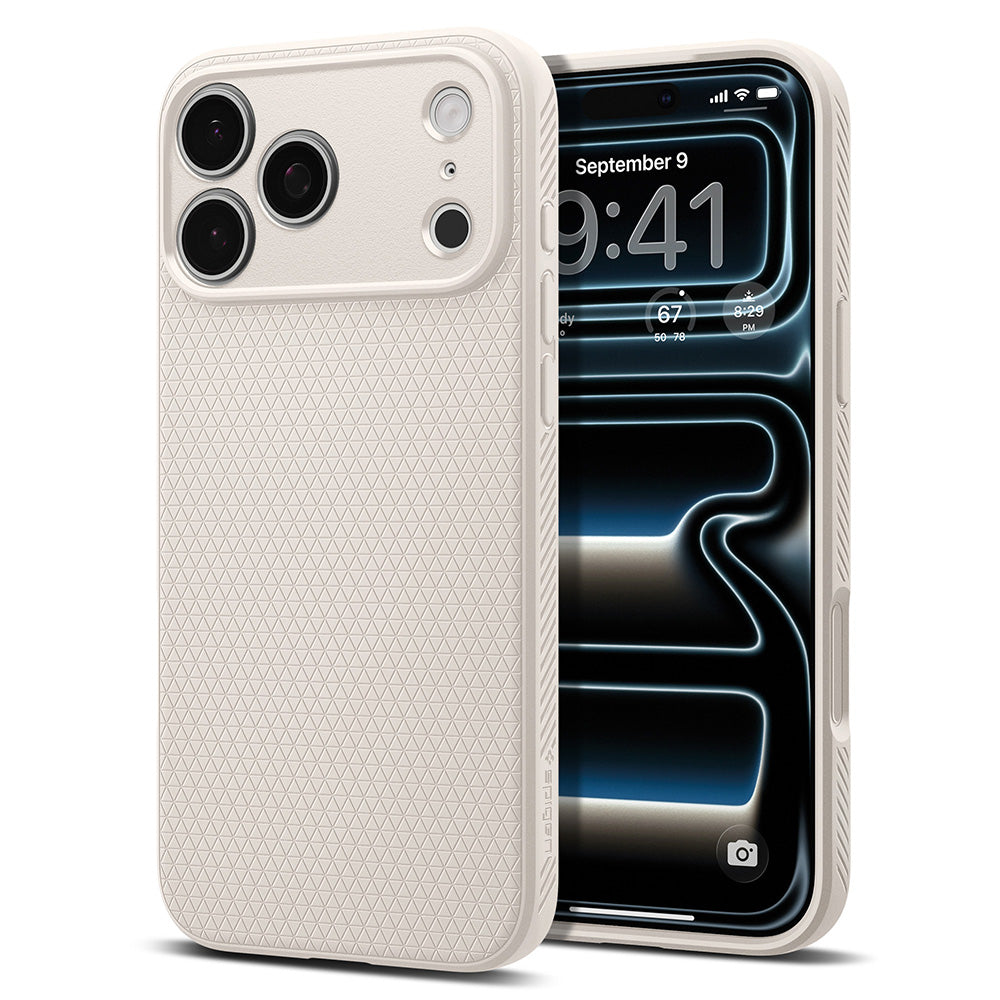 Husa pentru Apple iPhone 18 Pro / 17 Pro, Spigen, Liquid Air, Bej ACS12152
