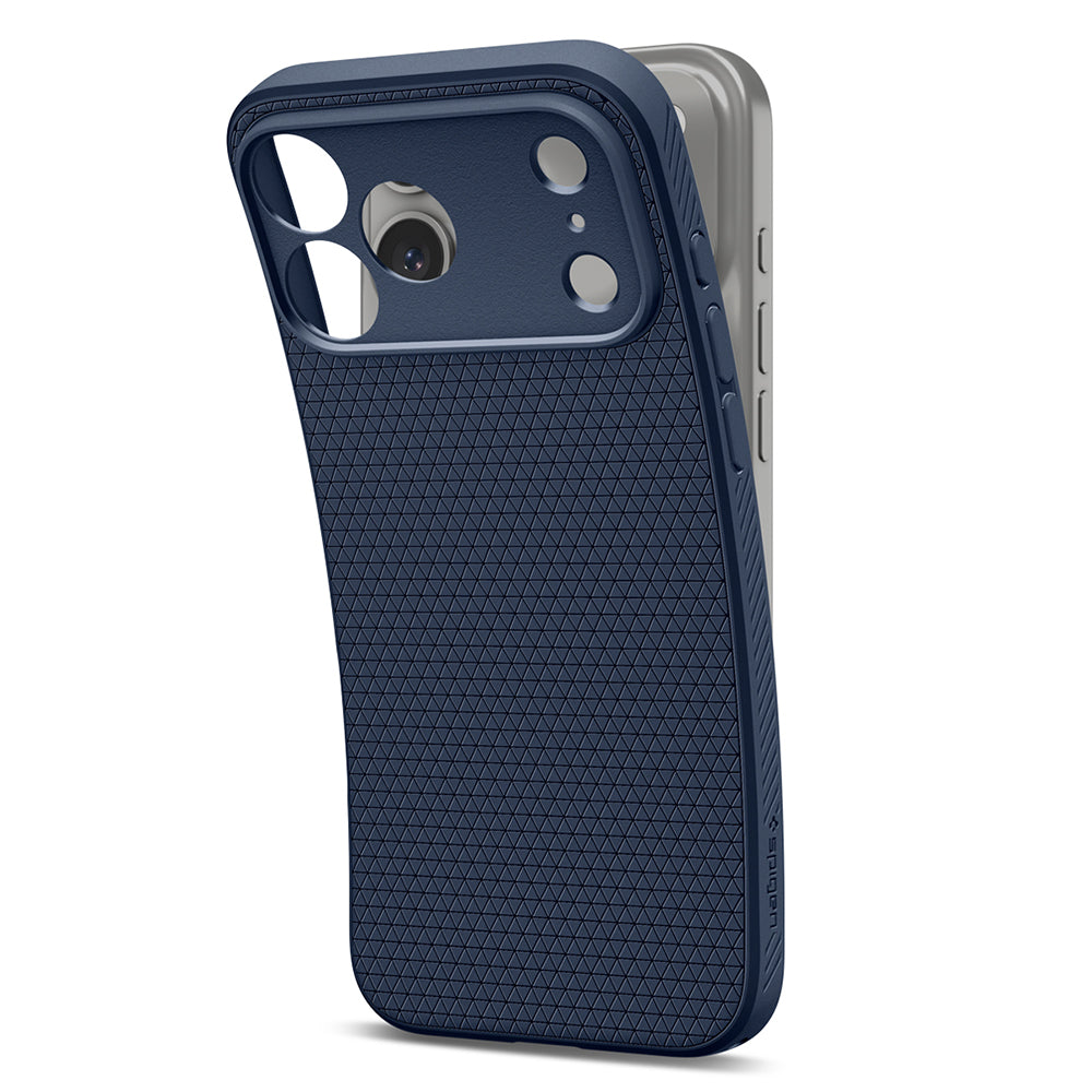 Husa pentru Apple iPhone 18 Pro / 17 Pro, Spigen, Liquid Air, Bleumarin ACS12150