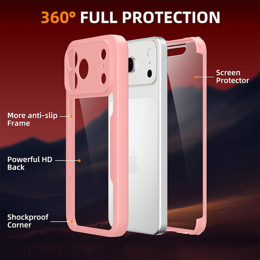 Husa pentru Apple iPhone 18 Pro / 17 Pro, Techsuit, ColorVerse 360, Roz