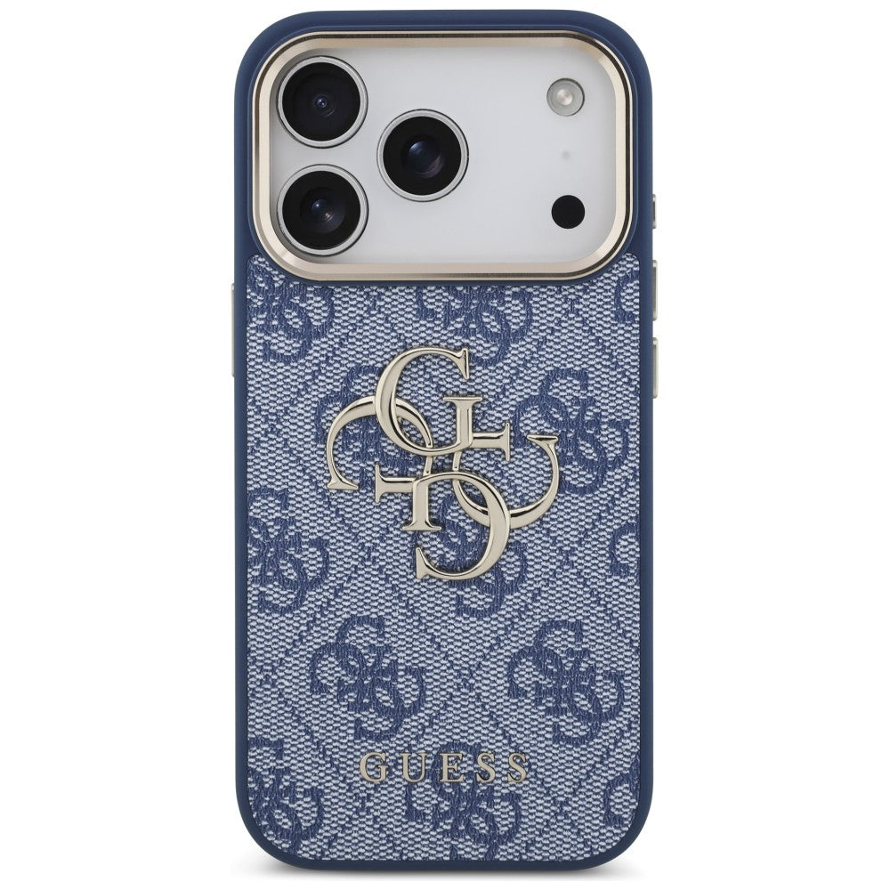 Husa pentru Apple iPhone 18 Pro Max / 17 Pro Max, Guess, 4G Big Classic Logo, Albastra