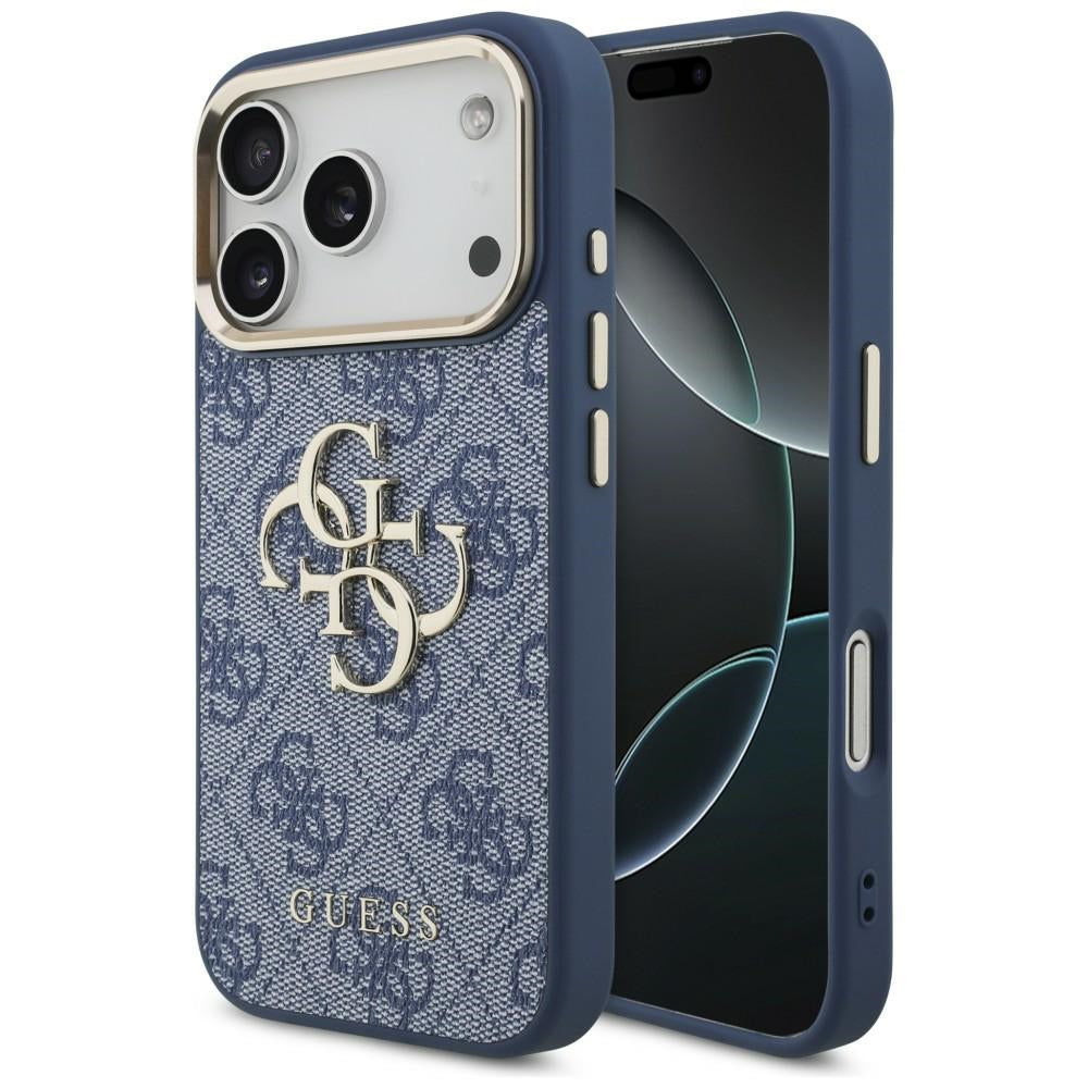 Husa pentru Apple iPhone 18 Pro Max / 17 Pro Max, Guess, 4G Big Classic Logo, Albastra